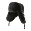Tri-polar Suede Lei Feng Winter Hat with Ear Flaps TP6445