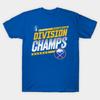 Asiatische Größe Baumwolle Unisex T-Shirt Bedrucktes T-Shirt Offizielles Buffalo Sabres 2026 Atlantic Division Champions T-Shirt No-Cut Print Reguläre Passform