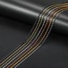 2M/lot Gold Cylindrical Bamboo Beads ball Sausage Chains For DIY Necklaces Bracelet Jewelry Making Supplies Accessories