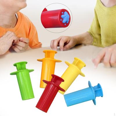 5x Crafts Clay Extruders Play Role Toy Improve Fine Motor Easily Grip Modeling Tool
