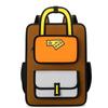 Schoolbag cartoon new two-dimensional backpack bag trendy pants fun student schoolbag large capacity versatile trend personalized backpack