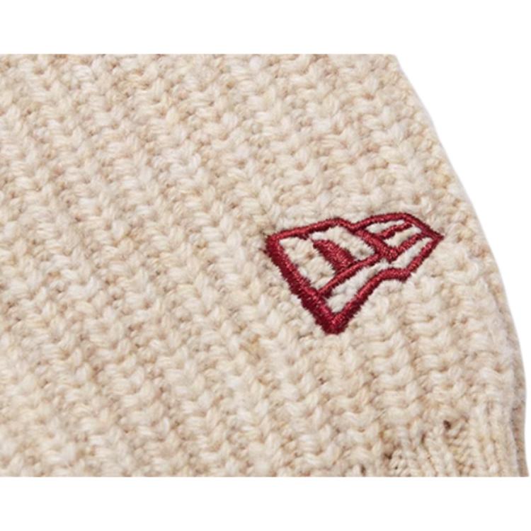 New Era MLB New York Yankees Retro Sports Field Series Drop Shoulder Loose Fit Letter Jacquard Casual Knit Sweater Unisex sweater Beige 14450553