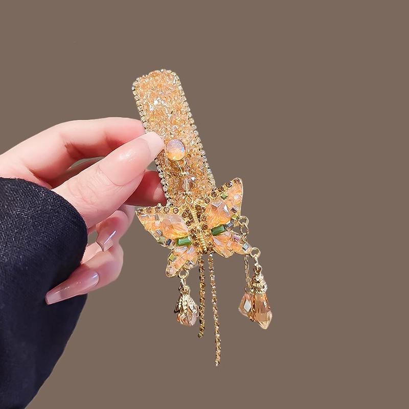 1Pcs Flower Hair Clips For Women   Pearl Tassel Bb Clips Trendy Barrettes Hair Accessories