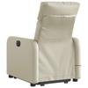 Vidaxl Reclining and Tilting Armchair with Massage, Electric, Cream