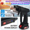 AC 110-220V Cordless High Pressure Car Washer 88VF Rechargeable Car Wash Guns Electric Water Guns Foam Machine for 18V Battery 1500W