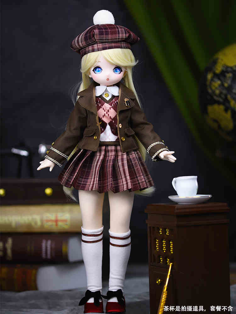 Official Dream Fairy 1/4 Kawaii 16 Inch Ball Jointed Doll Full Set With Student Uniform Bjd Msd Diy Collection Toy Girls