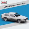 HAX1 Maisto 1:24 Toyota Sprinter Trueno Ae86 Ae 86 Simulation Alloy Car Model Static Finished Toy Gift Display Piece