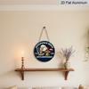 2D Flat 1pc Aluminum Independence Day-Themed Wall Decor 7.87 inches x 7.87 inches Patriotic Decor Suitable for hanging on front doors, porches, and