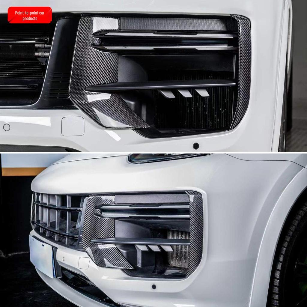 Porsche Cayenne Turbo GT Dry Carbon Front Lip & Bumper Grille Strips
