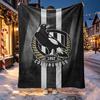 Football Club Pattern Blanket for Home Decoration, Bed, Sofa, Car Travel, Camping, Suitable for All Seasons, Birthday Christmas Gift