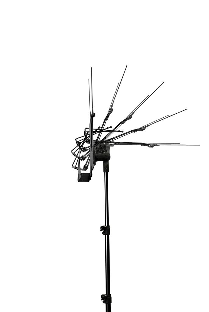 KC Music Stand Lightweight Aluminum Black Case MSAL-J/BK (Soft Included)