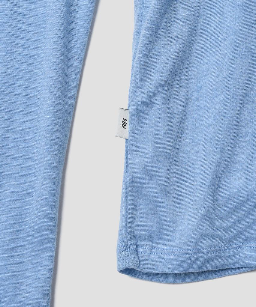 TTUDEMENT Basic Roll-Neck Pullover_L.Blue