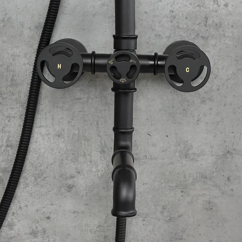 HEREFORD 3 Black Shower Faucet