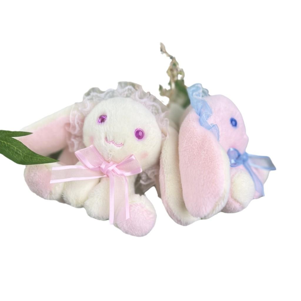Endearing Bunny Cartoon Plush Toy Keychain With Soft Fabric For Collectible Decor