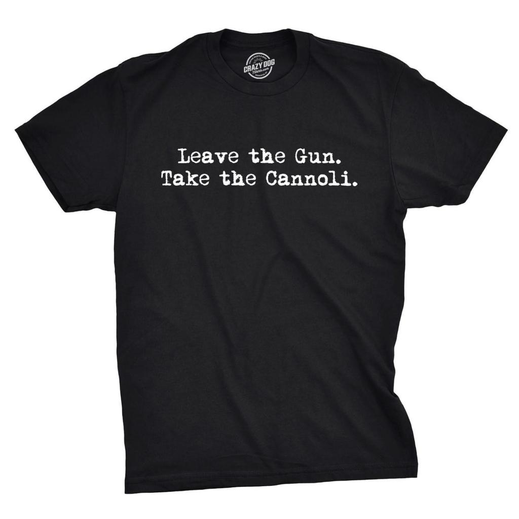 Leave the Gun Take the Cannoli T-Shirt, Funny Italian Food Shirt, Italian Pride Tee
