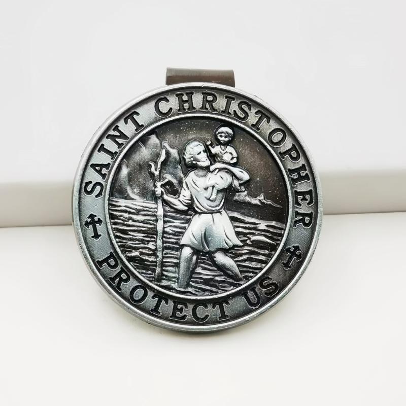Car Visors Clips Metal Angel Safety Charm Decoration Inspirational Travel Protection Angel Clip Car Accessory