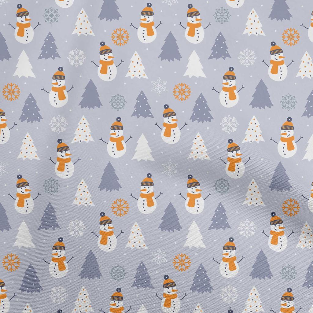 oneOone Cotton Flex Dusty Pink Fabric Christmas Winter Theme Quilting Supplies Print Sewing Fabric By The Yard 40 Inch