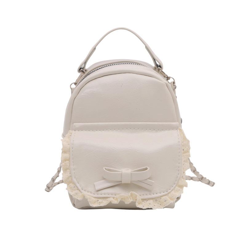 New Niche Fashion Mini Backpack Senmeng Casual Commuting Bow Backpack Small Schoolbag