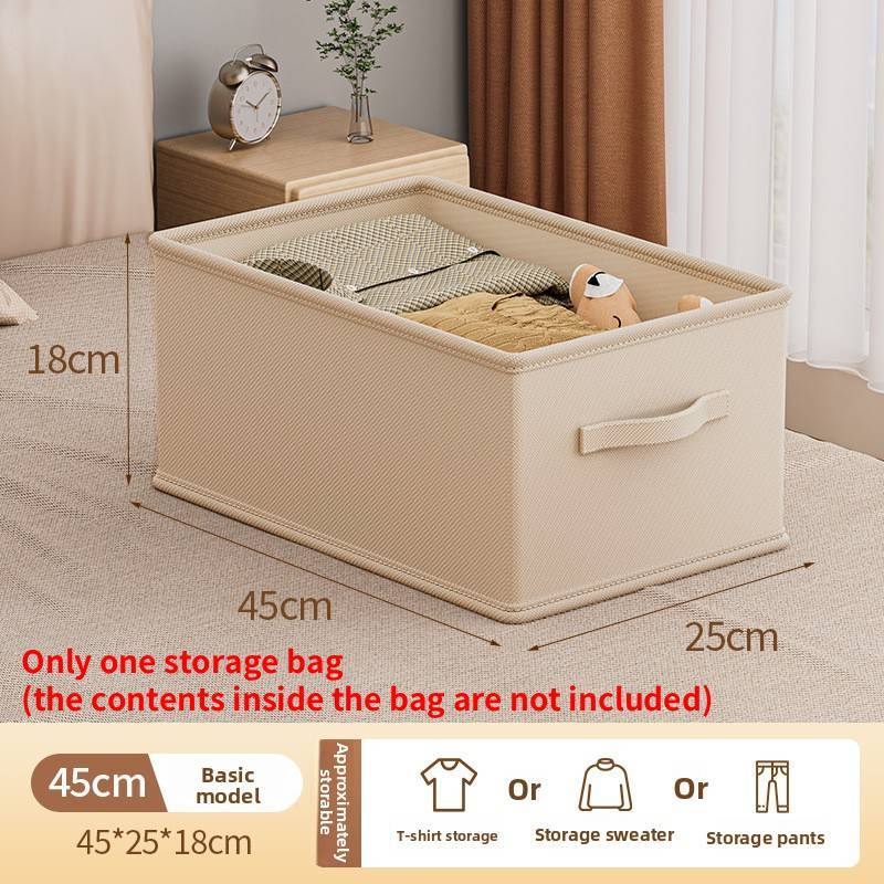Clothes Storage Box With Divided Compartments For Wardrobe Organization And Home Use