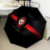 Atletico Paranaense Crest Automatic Folding Umbrella - 8-Rib Travel Umbrella with Auto Open/Close & Portable Gifts for holidays or birthdays
