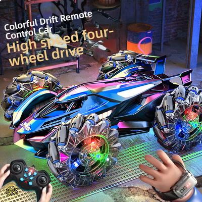 Cross-border Four-wheel Drive Gesture Sensing Stunt Remote Control Car Off-road Climbing Light2.4G Children's Electric Toy Car Wholesale