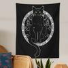 Cat Divination Tapestry Wall Hanging Tarot Cat Black Tapestries Mysterious Decoration Home Decoration Hippie Mattress Dorm Room