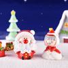 Micro Landscape Santa Claus Landscape Ornaments Cartoon Snowman Car Decoration  Home Decoration