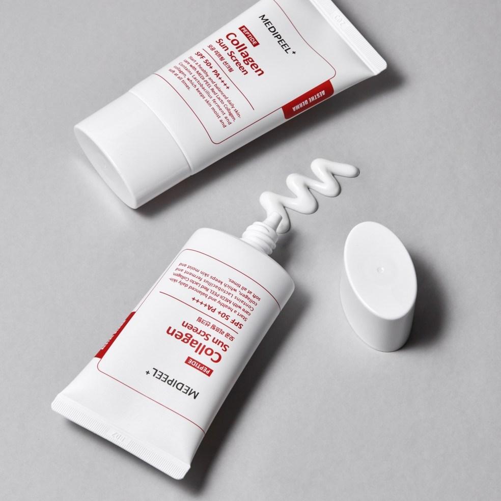 MEDI-PEEL Red Lacto Collagen Cremă de Soare pentru Liftingul Porilor SPF50+ PA++++ 50g