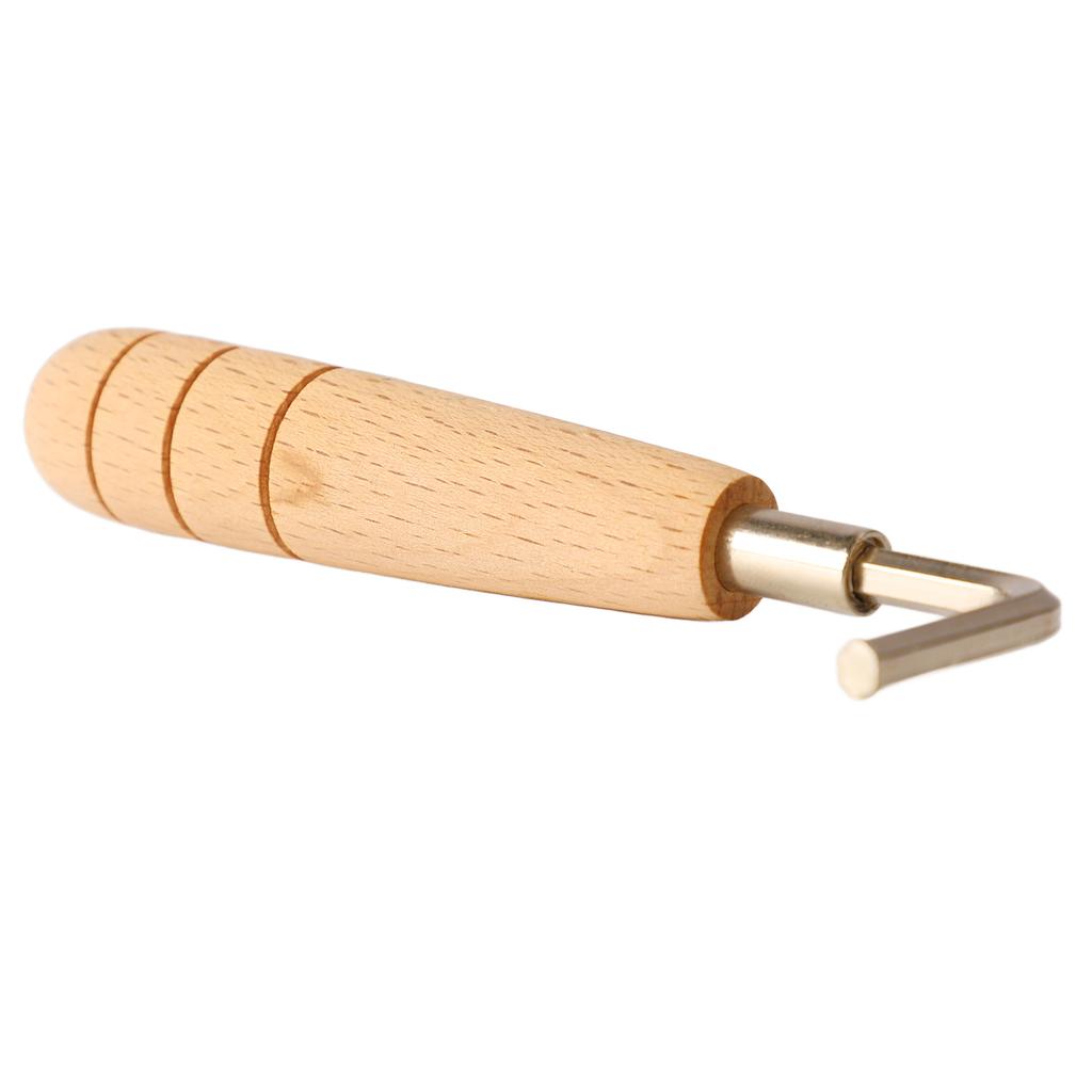 Portable Guitar Wrench Wood Handle Spanner for Guitar Bridge Height Saddle Position Adjustment