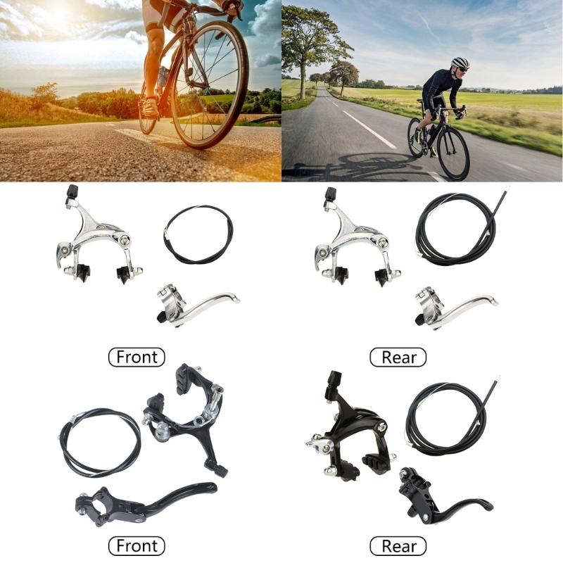 Bicycles Brake C Brake Caliper Set, Bicycles Rear and Front Brakes Set Bicycles Brake Levers Set for Mountain Bicycles