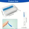 100 Pcs Disposable Dual‑Head Dental Floss Picks, Polypropylene Oral Care Floss Sticks with Portable Storage Box