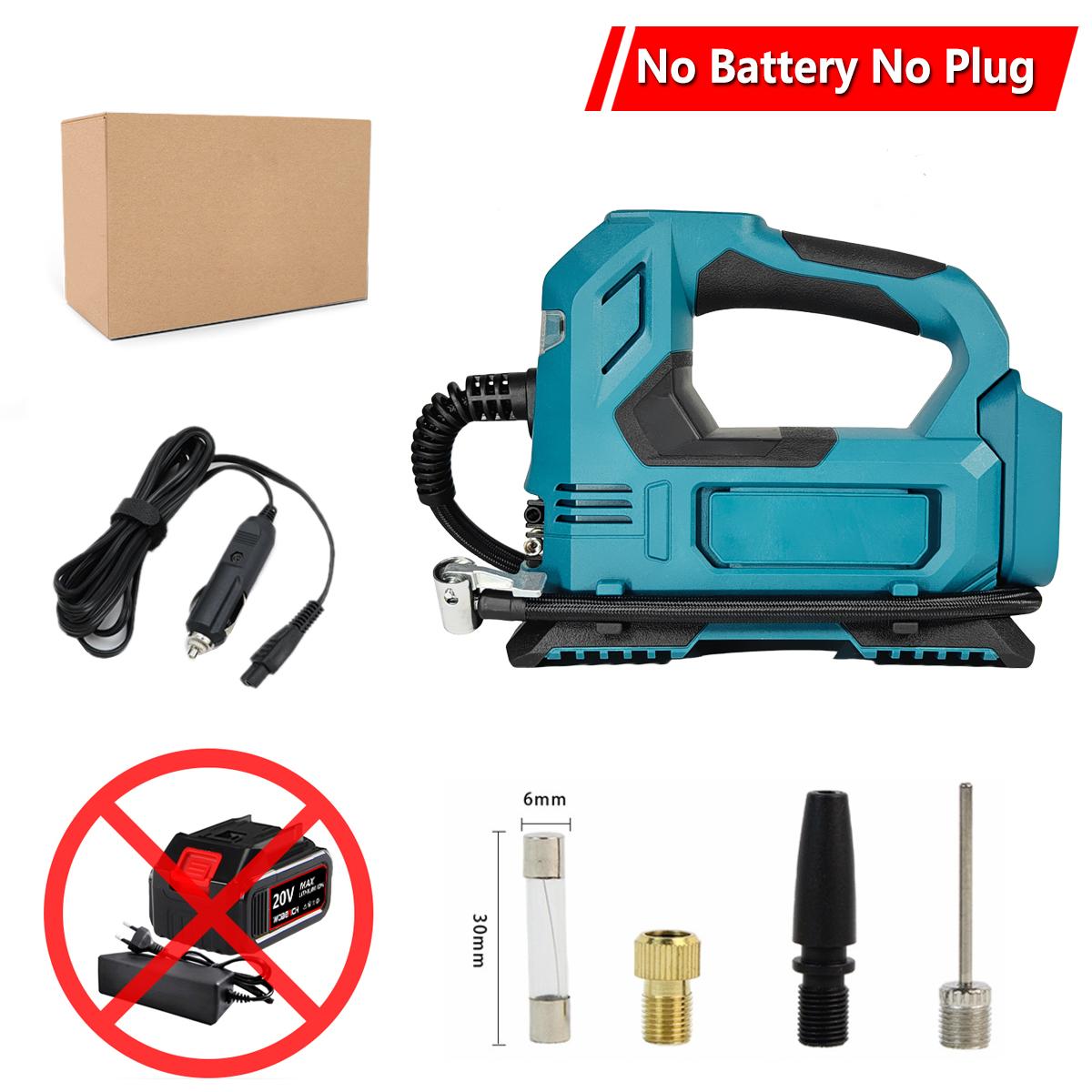 

Portable Powered Cordless Electric Air Pump Portable Car Air Compressor For Car Bicycle Tires Balls For Makita 18V Battery