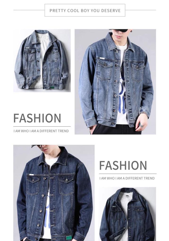 Men's Stylish Retro Denim Jacket 2026 - Trendy Spring & Autumn Outerwear
