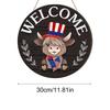 Porch Welcome Sign Magnetic Wooden Highland Cow Sign Door Decor Holiday Decor For Office Store Housewarming Party Birthday