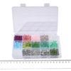 370pcs/box Crystal Glass Bamboo Joint Beads Metal Space Beads Kit for Bracelet Necklace DIY Jewelry Making Set
