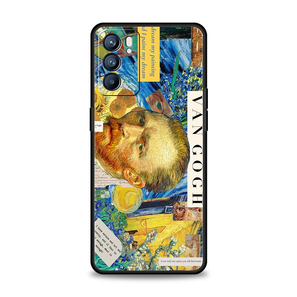 Case For Oppo Reno13 Reno12 Reno11 F Reno10 Pro A54 A53 A95 A76 A74 A57 A98 A80 A79 5G A78 4G Cover Van Gogh Starry Night flower