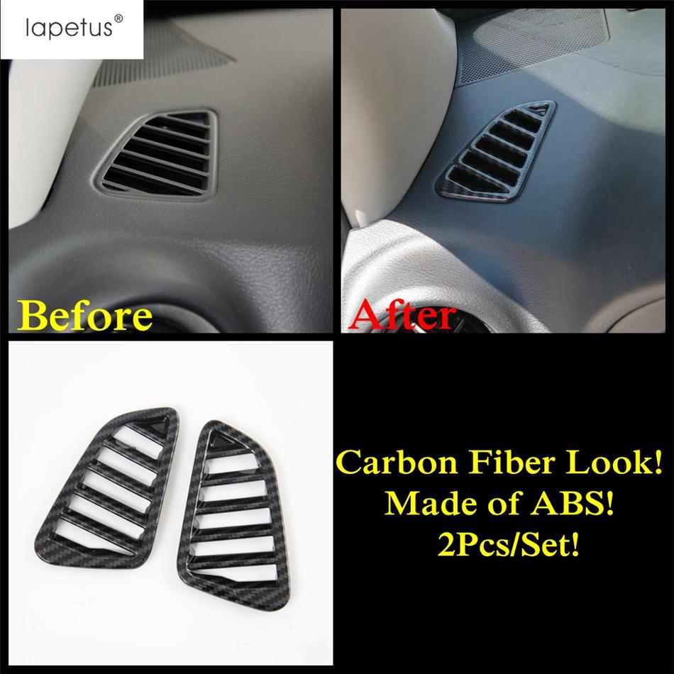 Side Air AC Vent Handle Bowl Gear Shift Head Cover Trim For Nissan Navara NP300 / Terra 2017 -  ABS Carbon Fiber Accessories