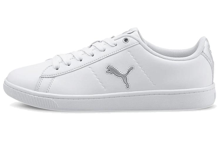 PUMA Vikky V2 Cat Metallic Shoes White Women s 375913-01 35.5