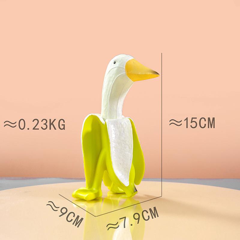 Amico banana anatra carino divertente creativo anatra banana pollo decorazione casa decorazione scrivania regalo di compleanno