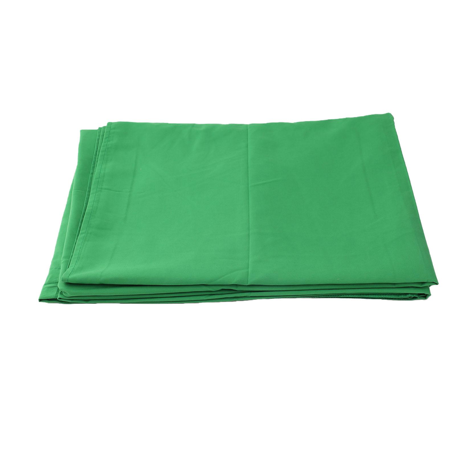 Fond de Photographie Polyester Coton Tissu de Fond Studio pour Portrait Produit Vidéo Création Live Streaming 1.8x2.8m vert