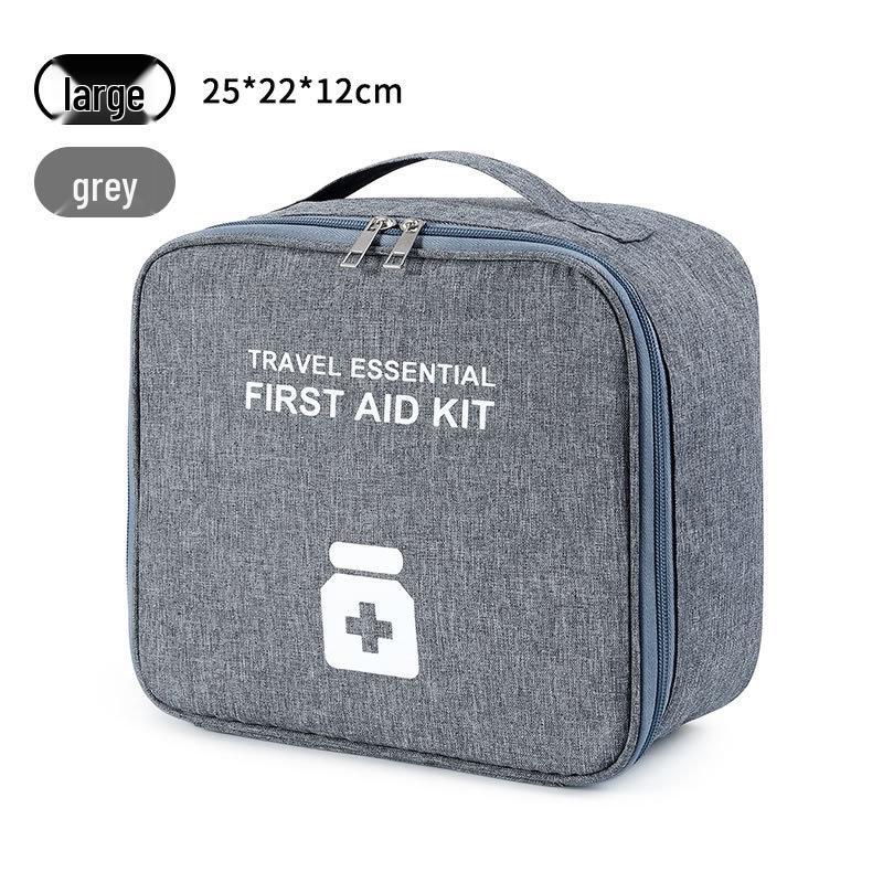 Portable Medical First Aid Bag - Compact Emergency Medicine and Storage Organizer