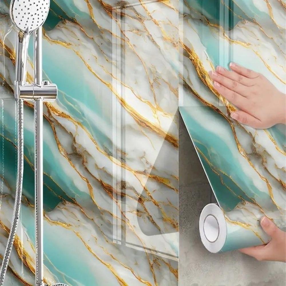 Marble Wall Stickers Oil Proof Contact Paper New PVC Wallpaper Home Decor
