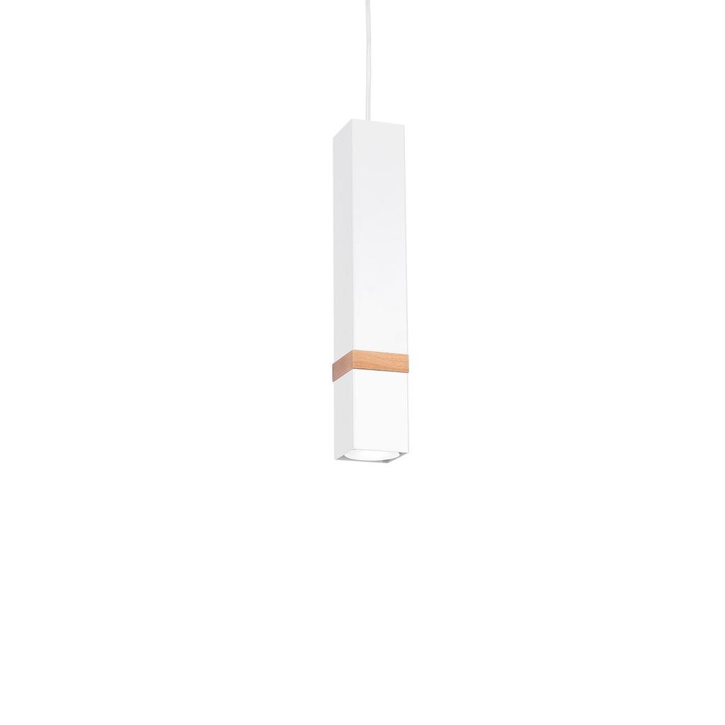 Lampa Wisząca Vidar 1 Gu10 Biały Wood Milagro Mlp5408
