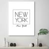 Leinwandbild Inschrift New York