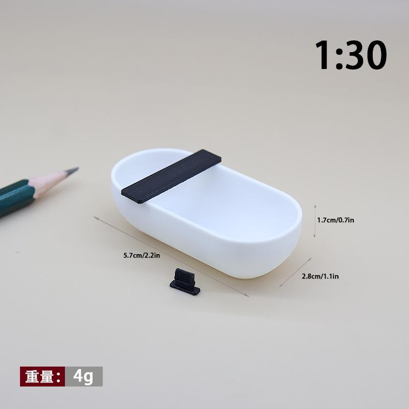 1 Set Dollhouse 3D Small Bathtub With Storage Capacity Bathtub Model DIY Accessories Miniatures Bathroom Scene Decoration