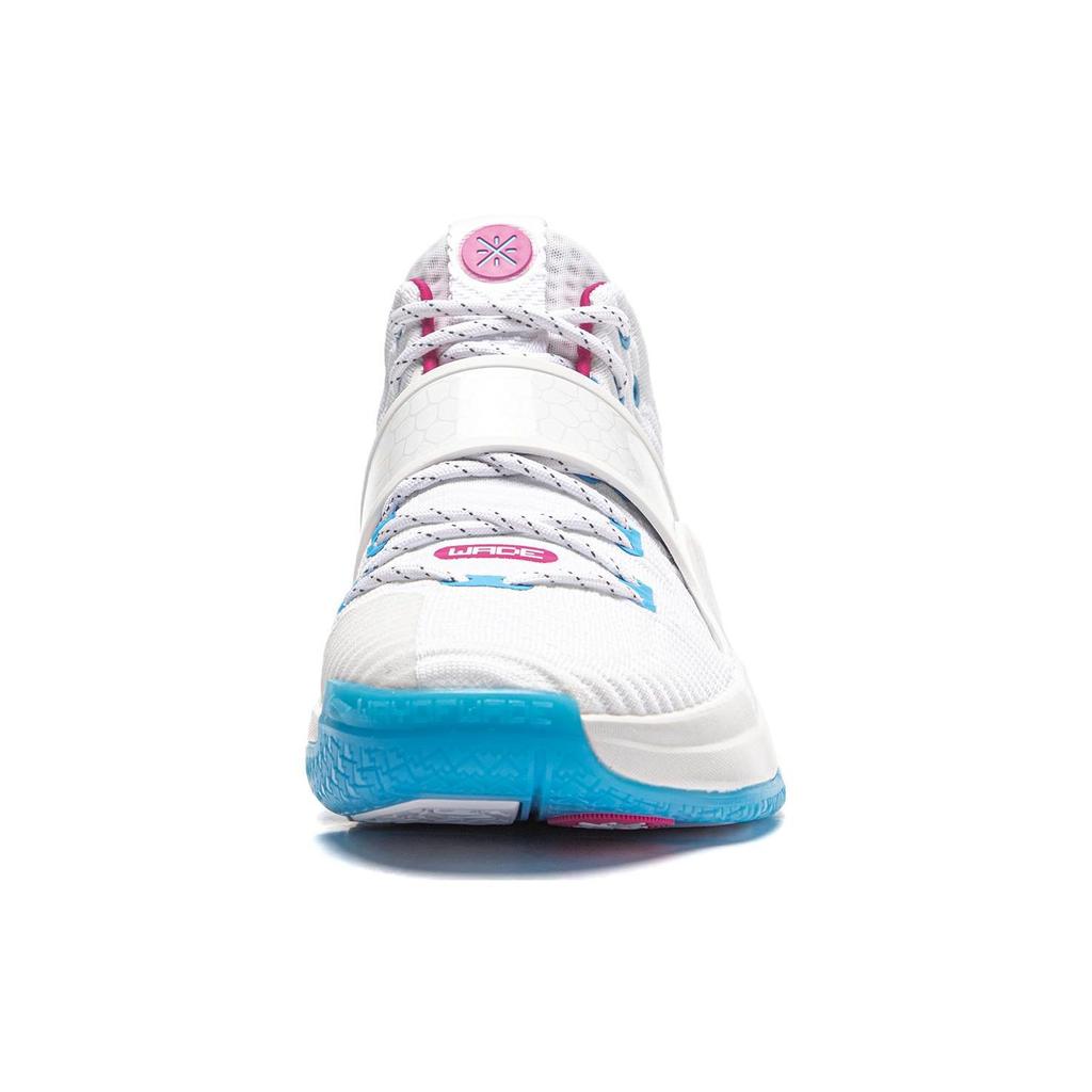 Li-Ning Way of Wade 6 Buzzer Beater Men Sneakers White Blue Pink ABAT131-2