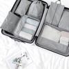7-teiliges Reise-Aufbewahrungs-Organizer-Set Wasserdichte Packwürfel für Gepäck Kleidung Unterwäsche Schuhe Tasche für Reise Geschäftsreise