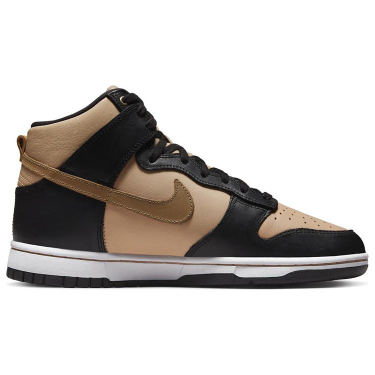 Nike  Dunk High LXX Black Flax Women Sneakers Brown Vachetta-Tan White DX0346-001