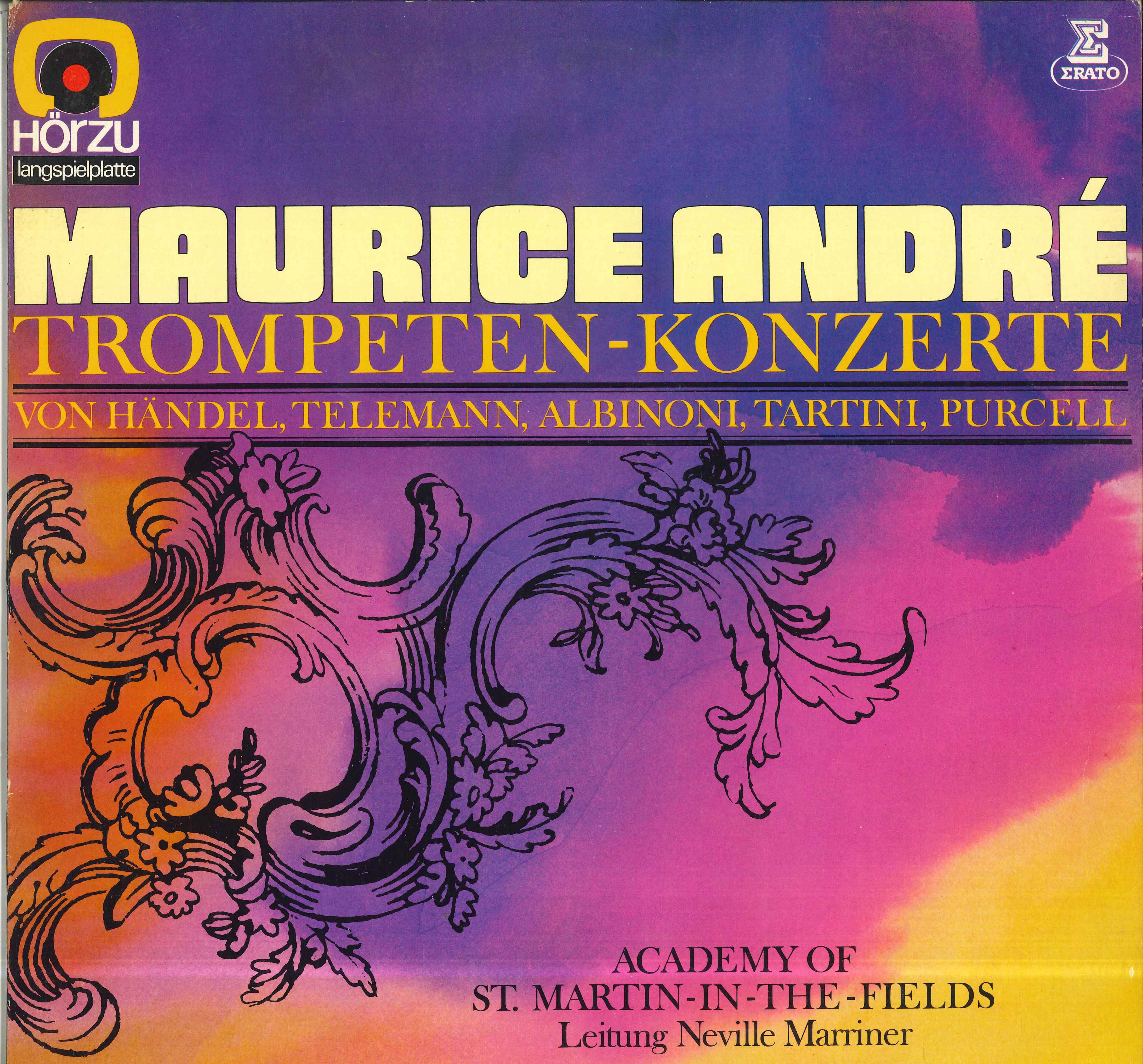 

LP Record MARURICE ANDRE NEMIEE NEVILLE MAR Trompeten Konzerte SHZE418 HORZU Germany Classical Used