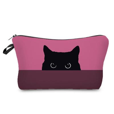 Borsa da cosmetico da donna con stampa di gatti, organizer per articoli da toeletta, custodia da viaggio 6440